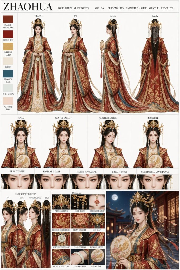 古装人物角色参考 超专业的GTP出图保姆级提示词