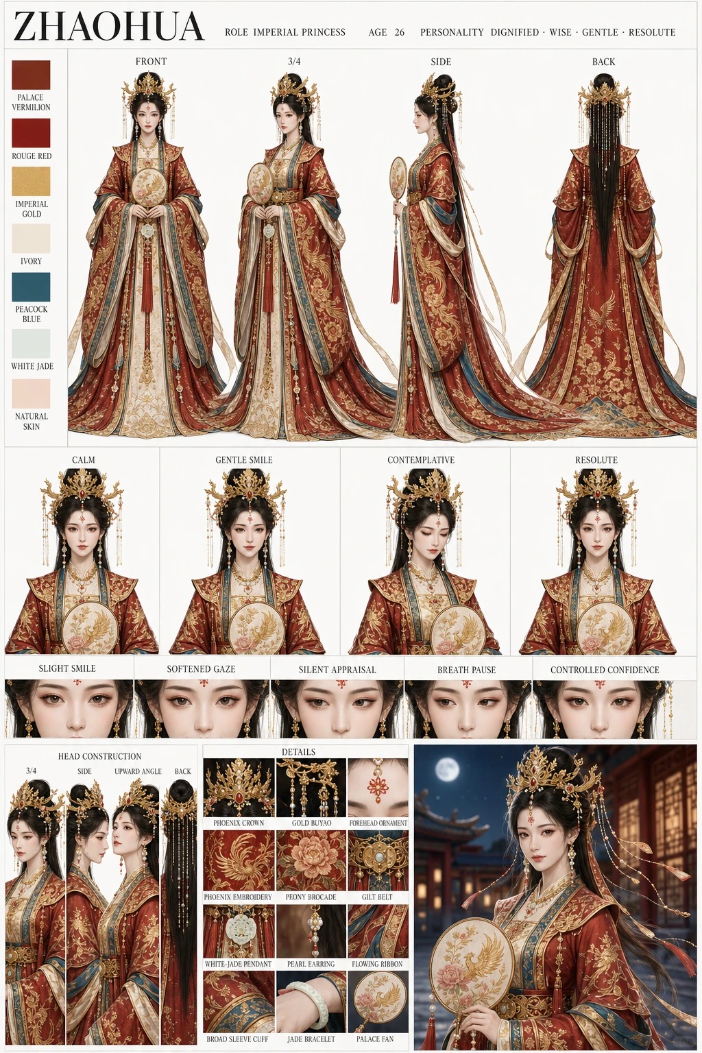 古装人物角色参考 超专业的GTP出图保姆级提示词