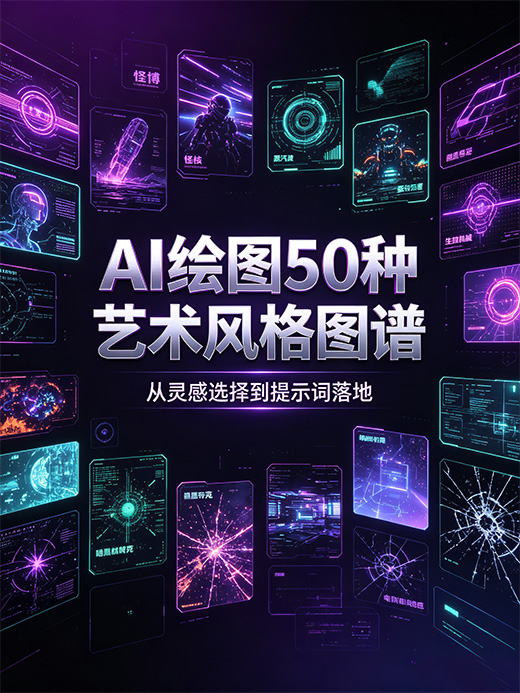 AI绘图 15大类 75种艺术风格全套提示词