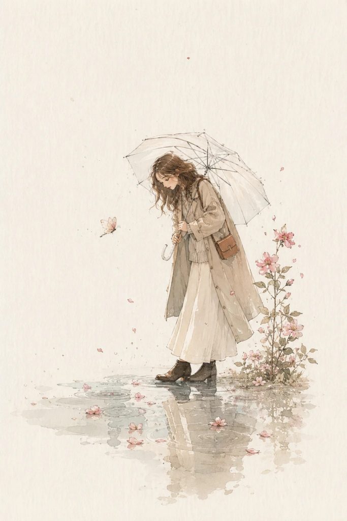 极简水彩插画AI提示词