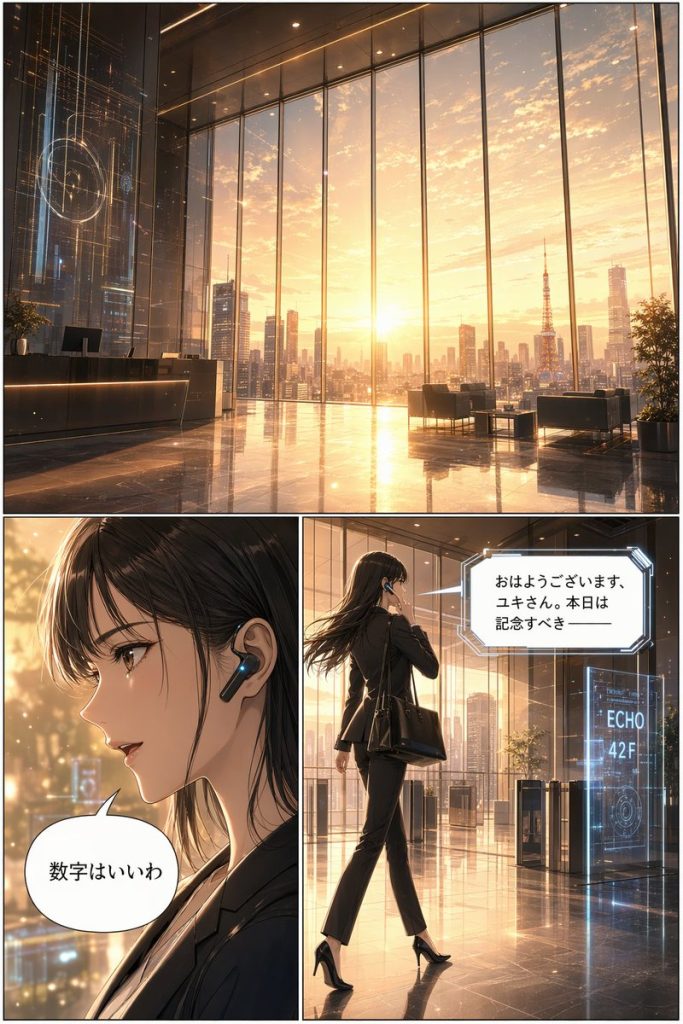 未来企业三格漫画分镜 AI 提示词
