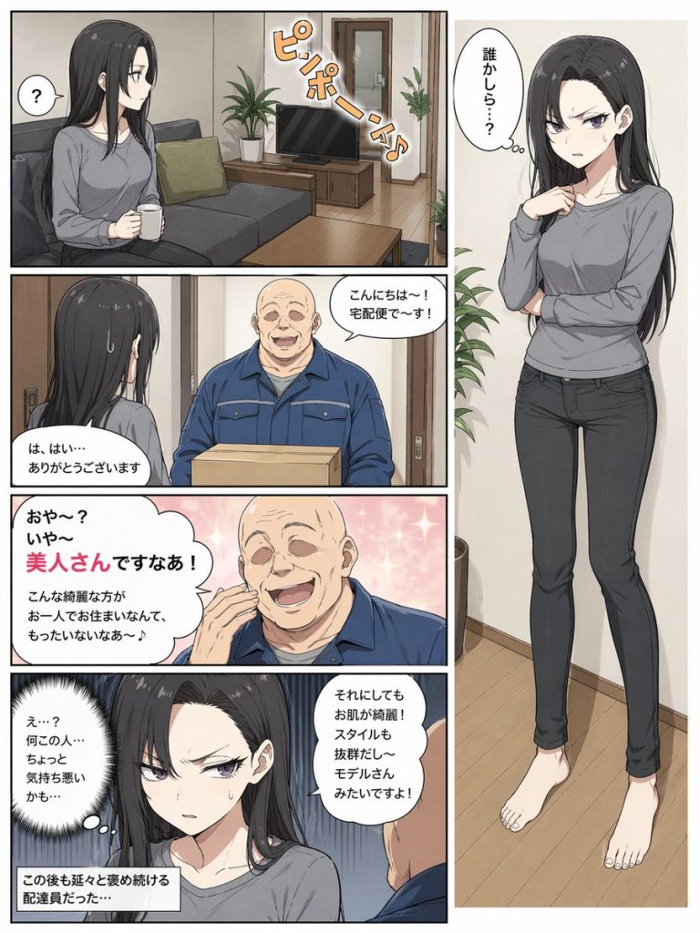 全彩漫画宅配上门剧情分镜 AI 提示词