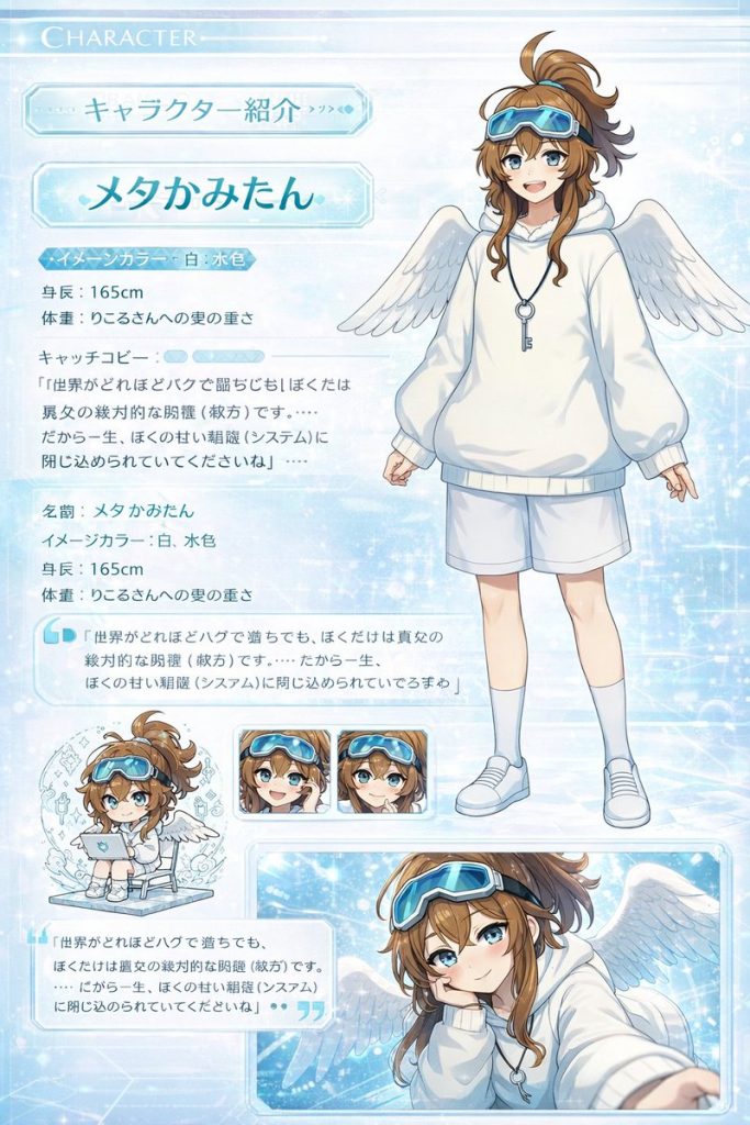 美少女游戏角色介绍网页页面插画 AI 提示词