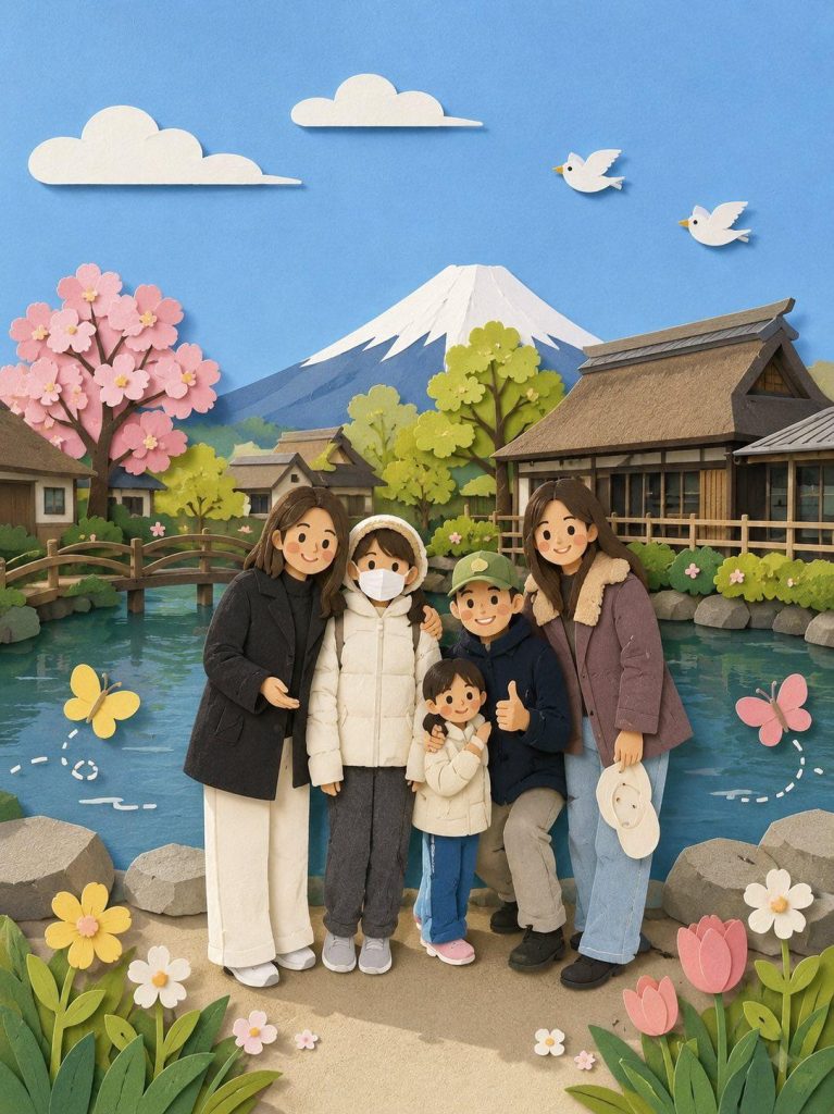 可爱纸艺拼贴重构画面 AI 绘画 Prompt